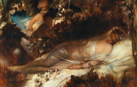 نقاشی کلاسیک تیتانیا خواب