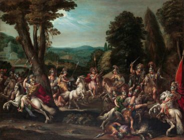 نقاشی کلاسیک پیروزی آمازون ها در دهه 1620