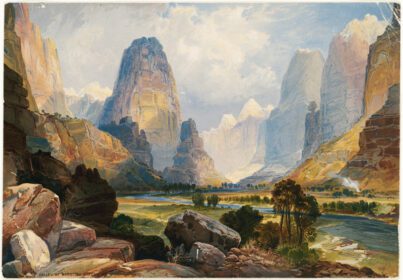 نقاشی کلاسیک Valley of Babbling Waters، جنوب یوتا