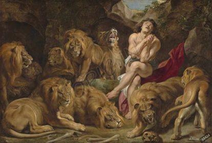 دانلود طرح تابلو daniel in the lions den sir peter paul rubens 1616