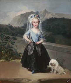 دانلود طرح تابلو maria teresa de borbon y vallabriga بعداً condesa de chinchon francisco goya 1783