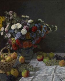 دانلود طرح تابلو زندگی با گل ها و میوه های کلوئیدی میوه 1869 1