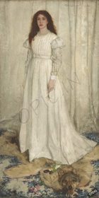 دانلود طرح تابلو سمفونی در سفید شماره 1 دختر سفیدپوست james mcneill 1862