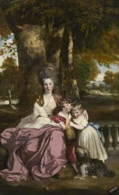 دانلود طرح تابلو خانم الیزابت دلمه و فرزندانش آقا جوشوا دوباره سال 1779 را تغییر نام داد
