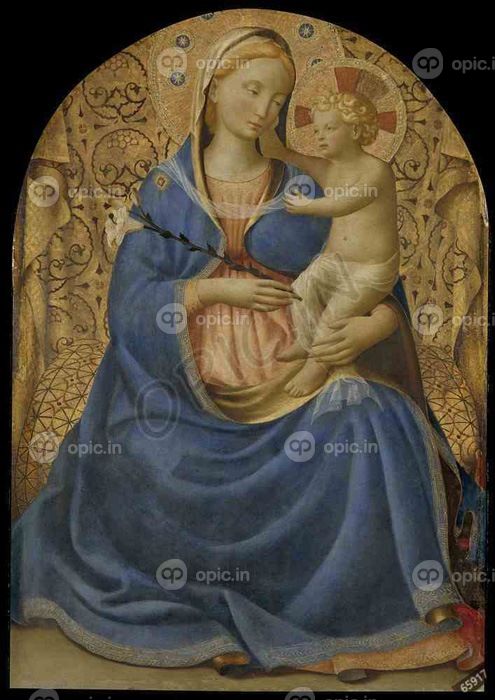 دانلود طرح تابلو مدونا فروتنی fra angelico 1440 1