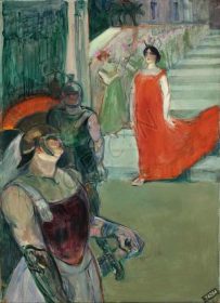 دانلود طرح تابلو رسول اپرایی در بوردو مسیالین فرودست L پله برقی borde de figurants heriri de toulouse lautrec 1901