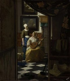 دانلود طرح تابلو نامه عشق johannes vermeer 1669