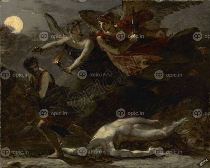 دانلود طرح تابلو عدالت و انتقام الهی در پی جرم و جنایت pierre paul prud hon 1806