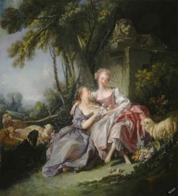 دانلود طرح تابلو نامه عشق francois boucher 1750