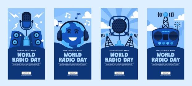 دانلود مجموعه پست های روز جهانی رادیو در شبکه های اجتماعی