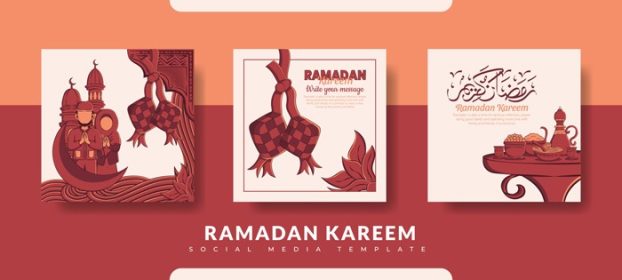 دانلود مجموعه قالب پست ماه رمضان در شبکه های اجتماعی