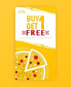 دانلود قالب پوستر پیتزا سریع ارسال رایگان برای پست استوری شبکه های اجتماعی و بنر تبلیغات