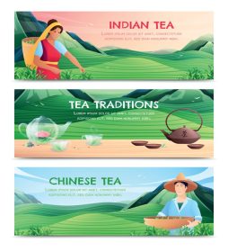 دانلود بنر افقی تولید چای طبیعی