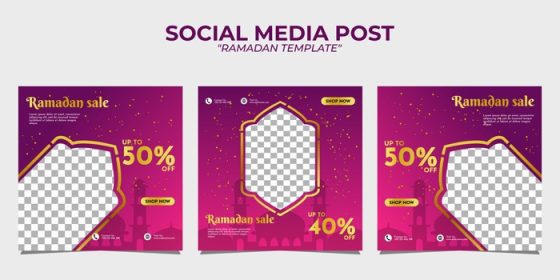 دانلود قالب پست شبکه های اجتماعی فروش رمضان