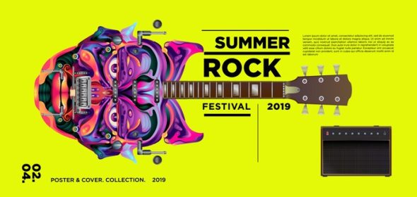 دانلود بنر جشنواره موسیقی راک تابستانی