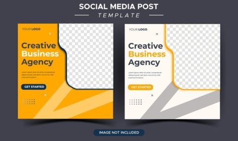 دانلود قالب پست رسانه های اجتماعی آژانس بازاریابی کسب و کار خلاق
