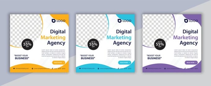 دانلود طراحی بروشور بازاریابی دیجیتال مارکتینگ در شبکه های اجتماعی پست کسب و کار