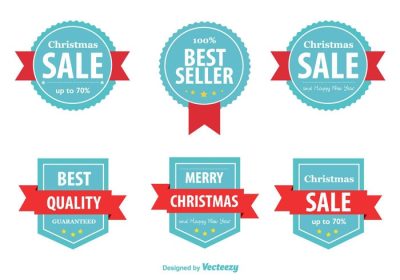 دانلود مجموعه ای از لیبل های پرفروش و فروش با کیفیت بالا برای تعطیلات کریسمس
