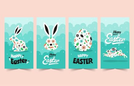 دانلود مجموعه پست های شبکه های اجتماعی easter egg bunny