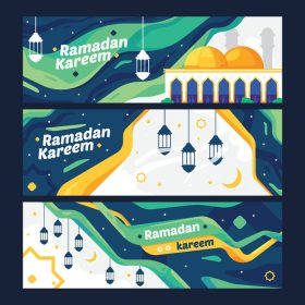 دانلود مجموعه بنرهای ماه مبارک رمضان کریم