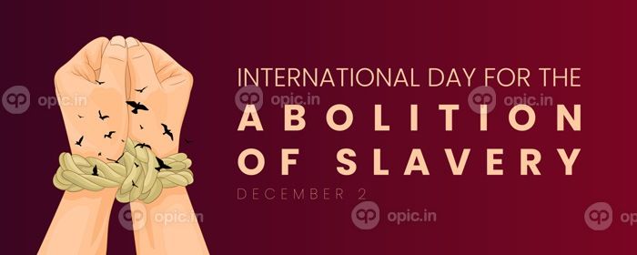 دانلود وکتور بنر روز جهانی لغو برده داری