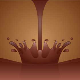 دانلود وکتور شکلات داغ اسپلش نزدیک روی پس زمینه تیره مجموعه کامل برای هر نوع طرح دیگری بصورت لایه لایه و کاملا قابل ویرایش حاوی فایل های گرافیکی ai eps و svg