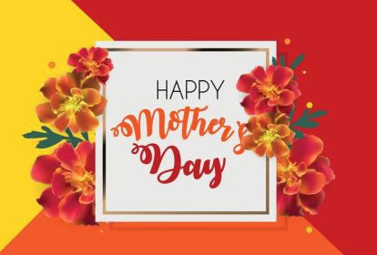 دانلود وکتور پس زمینه زیبا روز مادر مبارک با وکتور گل
