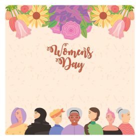 دانلود وکتور روز زن تنوع فرهنگ زن قومیت و سن