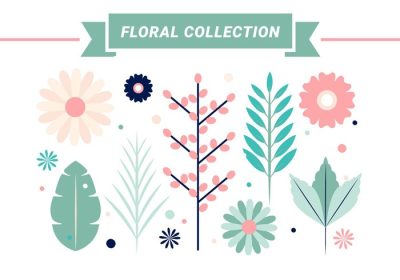 دانلود وکتور متفاوت طرح گل وکتور بهار طراحی شده برای برچسب پوستر کارت تبریک وب سند و سایر سطوح تزئینی