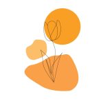 دانلود وکتور ترسیم دستی سگ لابرادور رتریور با گل وکتور