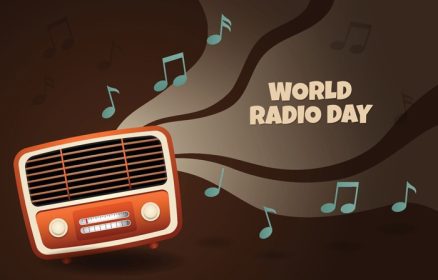 دانلود وکتور پس زمینه روز جهانی رادیو