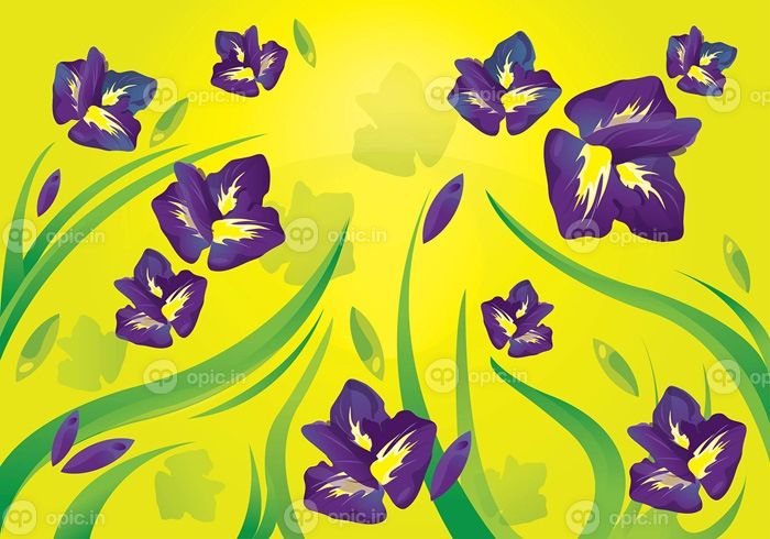 دانلود وکتور الگوی گل زنبق وکتور قابل ویرایش مفید برای پس زمینه یا عنصر دکوراسیون