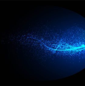 دانلود وکتور پس زمینه موج ذرات آبی انتزاعی
