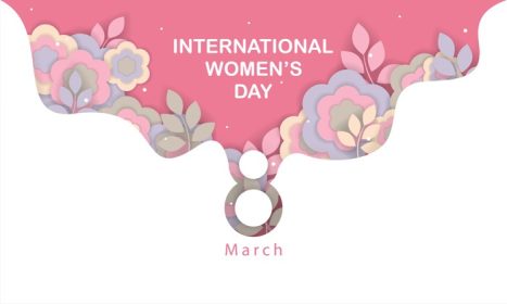 دانلود وکتور تصویر مفهومی روز جهانی زن با گل