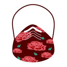 دانلود وکتور ماسک زن زیبا با طرح انگیزه گل ایمنی