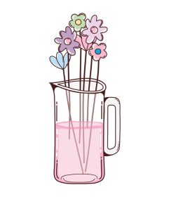 دانلود وکتور دسته گل در مزون jar طراحی زیبا وکتور تصویری طرح گرافیکی