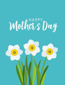 دانلود وکتور کارت پستال تبریک روز مادر با پس زمینه گل