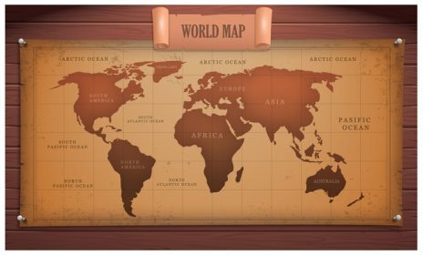 دانلود وکتور نقشه جهانی باستانی