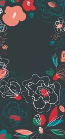 دانلود وکتور دعوتنامه فصلی با گل خشخاش برای طرح چاپ