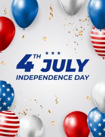 دانلود وکتور روز استقلال جولای در پس زمینه ایالات متحده آمریکا می تواند به عنوان بنر یا پوستر استفاده شود