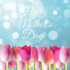 دانلود وکتور پس زمینه زیبا روز مادر مبارک با وکتور گل