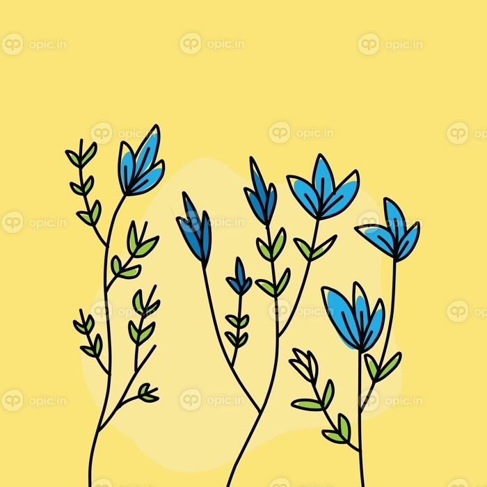 دانلود وکتور طراحی دستی طرح گل