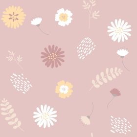 دانلود وکتور الگوی زیبا در الگوی گل بدون درز گل های رنگارنگ