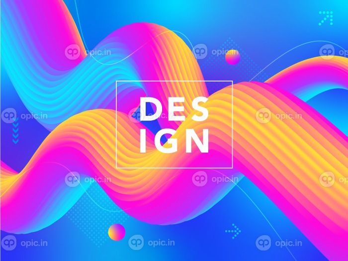 دانلود وکتور انتزاعی d waves وکتور پس زمینه شکل های مایع در رنگ های یکپارچهسازی با سیستمعامل موج