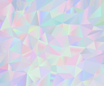 دانلود وکتور انتزاعی وکتور پس زمینه مثلثی با رنگ های پاستلی با الهام از طرح هولوگرافیک ss زیبایی شناسی کم پلی