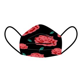 دانلود وکتور ماسک زن زیبا با طرح انگیزه گل ایمنی