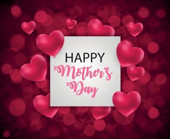 دانلود وکتور روز مادر مبارک پس زمینه زیبا با وکتور قلب