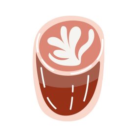دانلود وکتور نوشیدنی فنجان قهوه به صورت رایگان نماد استایل