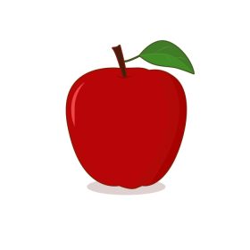 دانلود تصویر برداری وکتور گرافیک وکتور غذای گیاهی سیب عالی