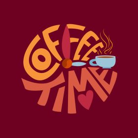 دانلود وکتور زمان قهوه کافه تریا تبلیغاتی وکتور